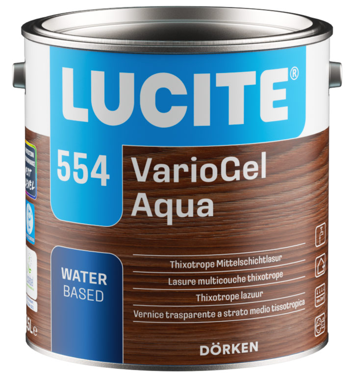 Lucite 554 VarioGel Aqua Balení 20l (dříve Delta Flächenlasur 5.02)