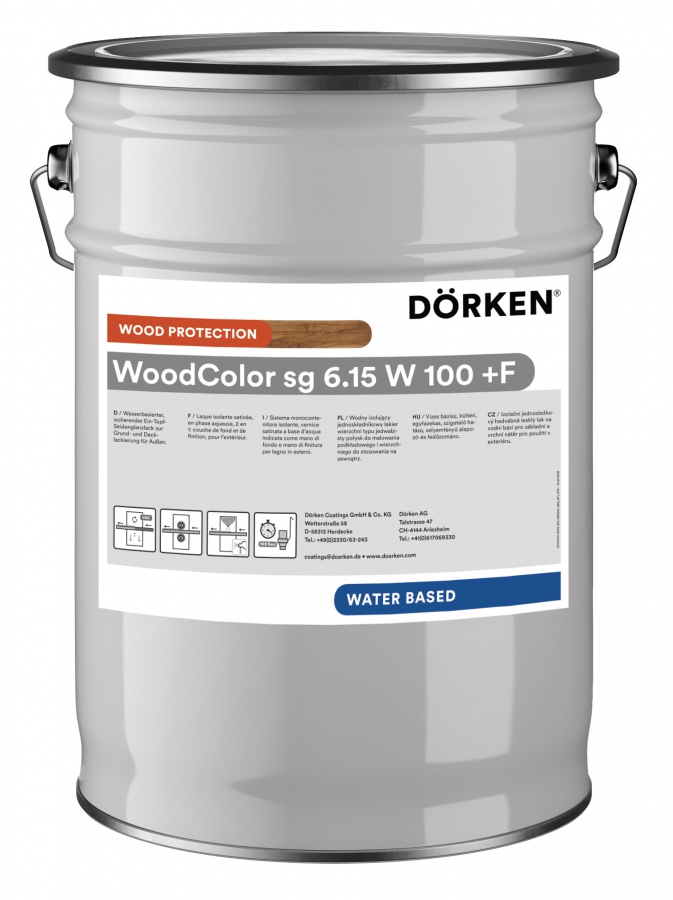Dörken WoodColor SG 6.15 W 100 Balení 2,5l (dříve Delta Fenster Compact 6.05)