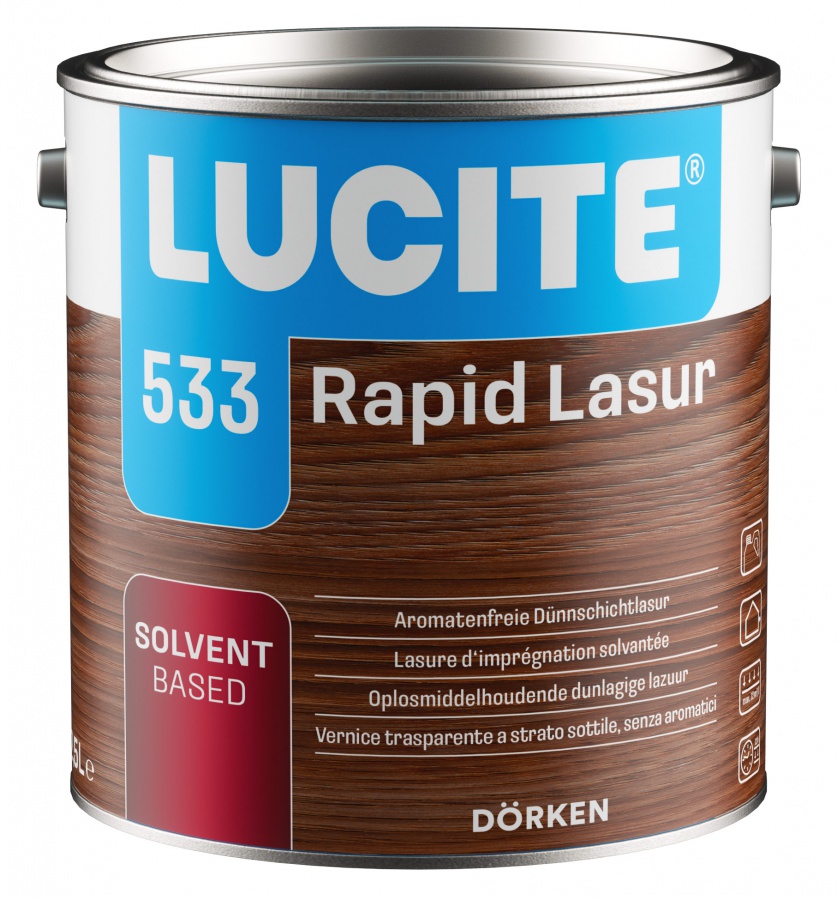 Lucite 533 Rapid Lasur Balení 5l (dříve DELTA Holzlasur 5.06)